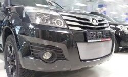 1 539 р. Сетка на бампер Russtal (хром) Great Wall Hover H3  дорестайлинг (2010-2014)  с доставкой в г. Керчь. Увеличить фотографию 2