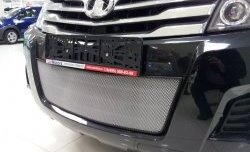 1 539 р. Сетка на бампер Russtal (хром) Great Wall Hover H3  дорестайлинг (2010-2014)  с доставкой в г. Керчь. Увеличить фотографию 3