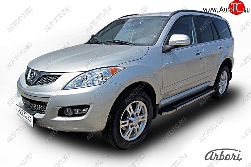 12 509 р. Порожки для ног Arbori Luxe Black  Great Wall Hover H5 (2010-2017)  с доставкой в г. Керчь