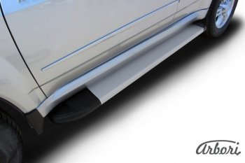 10 979 р. Порожки для ног Arbori Optima Silver Great Wall Hover H5 (2010-2017)  с доставкой в г. Керчь. Увеличить фотографию 2