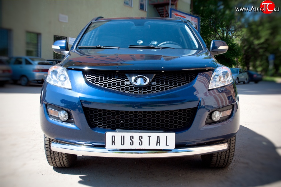 15 999 р. Одинарная защита переднего бампера диаметром 76 мм SLITKOFF  Great Wall Hover H5 (2010-2017)  с доставкой в г. Керчь
