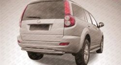 Двойная защита заднего бампера (d57 и 42 м)м Slitkoff Great Wall Hover H5 (2010-2017) (нержавейка полированная)