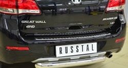 14 549 р. Одинарная защита заднего бампера из трубы диаметром 76 мм SLITKOFF  Great Wall Hover H6 (2012-2016)  с доставкой в г. Керчь. Увеличить фотографию 2