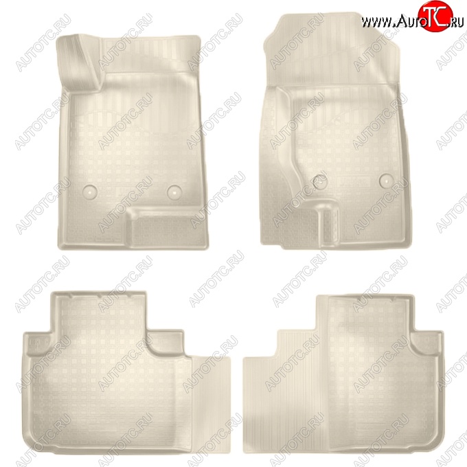 2 049 р. Коврики салонные Noplast (3D)  Haval F7 - F7x (Бежевые)  с доставкой в г. Керчь