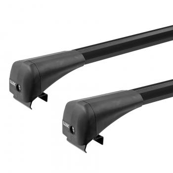 17 089 р. Багажник в сборе на низкие рейлинги LUX BRIDGE  Subaru Forester  SG (2002-2008) дорестайлинг, рестайлинг (черный)  с доставкой в г. Керчь. Увеличить фотографию 2