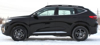 10 799 р. Рейлинги крыши АПС Haval F7  дорестайлинг (2018-2022) (Серебристые, без поперечин)  с доставкой в г. Керчь. Увеличить фотографию 3
