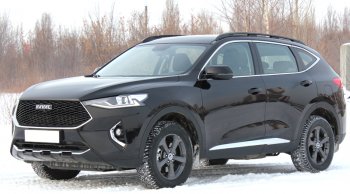 10 799 р. Рейлинги крыши АПС Haval F7  дорестайлинг (2018-2022) (Серебристые, без поперечин)  с доставкой в г. Керчь. Увеличить фотографию 4