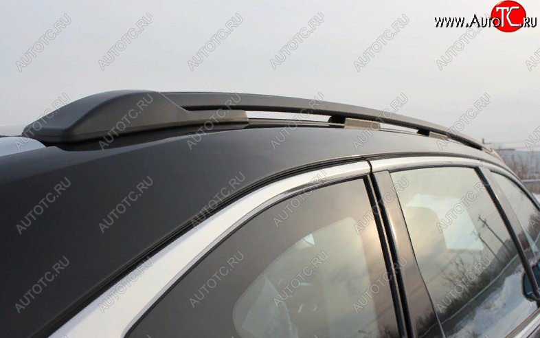 14 239 р. Рейлинги крыши АПС  Haval F7 (2018-2024)  дорестайлинг, рестайлинг (Черные, с черными поперечинами АЭРО, L1300)  с доставкой в г. Керчь