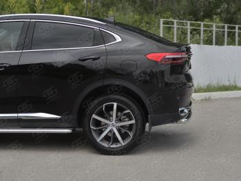 12 949 р. Защита заднего бампера (Ø63 мм, нержавейка) SLITKOFF  Haval F7x (2019-2022) дорестайлинг  с доставкой в г. Керчь. Увеличить фотографию 4