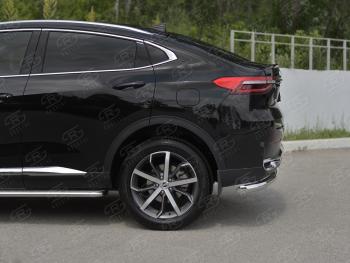 12 849 р. Защита заднего бампера (Ø63 мм, нержавейка) SLITKOFF  Haval F7x (2019-2022) дорестайлинг  с доставкой в г. Керчь. Увеличить фотографию 4