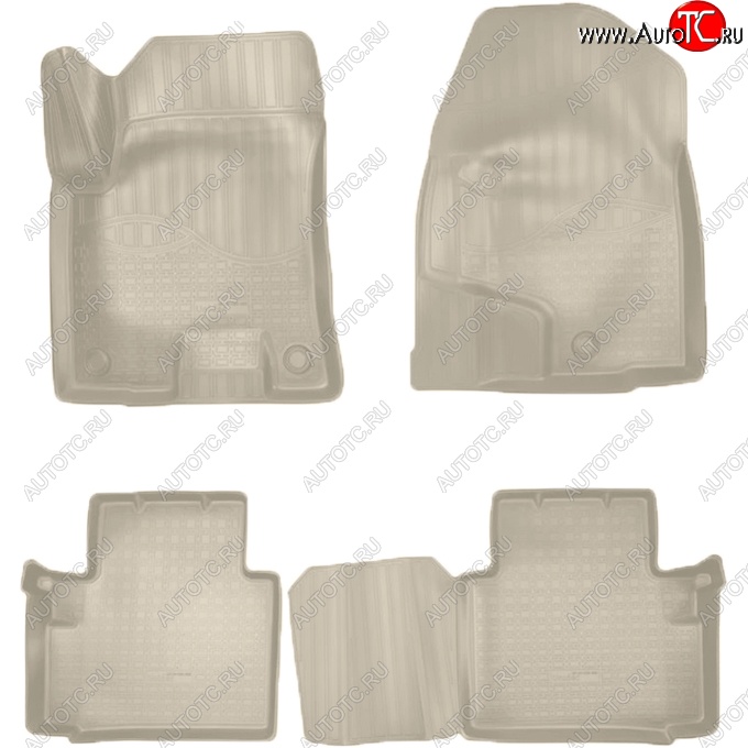 3 199 р. Коврики салонные Noplast (3D)  Haval H2 (2014-2021) (Бежевые)  с доставкой в г. Керчь
