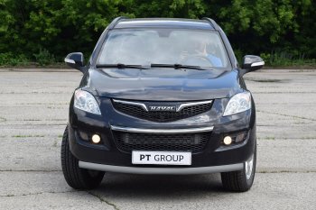 5 519 р. Защита переднего бампера Petroil Tuning (Ø63 мм)  Haval H5 (2020-2023) рестайлинг (Сталь с полимерным покрытием в цвет: серебристый ❞Искра❝)  с доставкой в г. Керчь. Увеличить фотографию 2