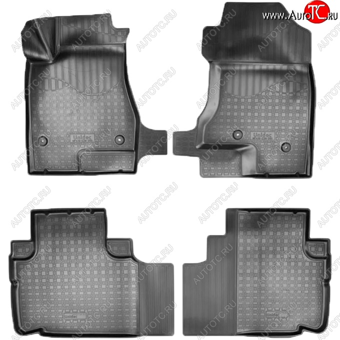 2 799 р. Коврики салонные Noplast (3D)  Haval H6 (2013-2020) (Черные)  с доставкой в г. Керчь