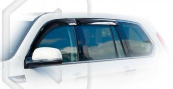 2 299 р. Дефлектора окон CA-Plastiс Haval H9 1-ый рестайлинг (2017-2019) (серия Classic полупрозрачный, Без хром молдингов)  с доставкой в г. Керчь. Увеличить фотографию 2