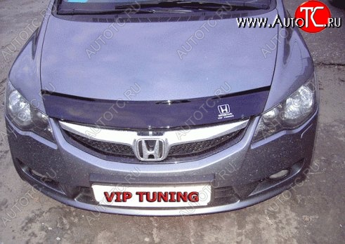 999 р. Дефлектор капота Russtal Honda Civic FD седан дорестайлинг (2005-2008)  с доставкой в г. Керчь