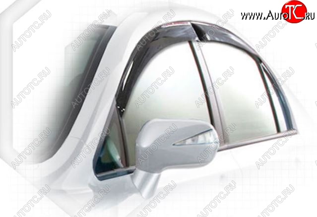 2 099 р. Дефлектора окон CA-Plastik Honda Civic FD седан дорестайлинг (2005-2008) (Classic полупрозрачный, Без хром.молдинга, Крепление только на скотч)  с доставкой в г. Керчь