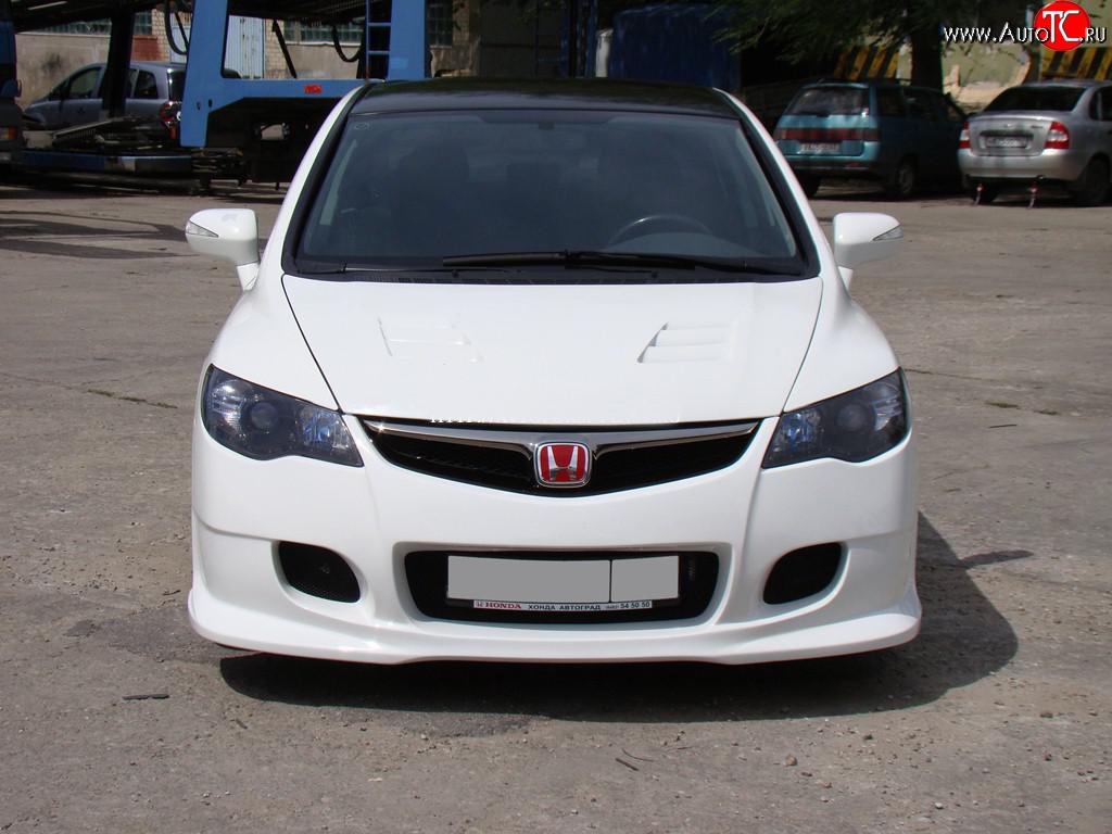 18 999 р. Передний бампер INGS Extreem Honda Civic FD седан дорестайлинг (2005-2008) (Неокрашенный)  с доставкой в г. Керчь
