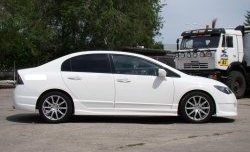15 999 р. Пороги накладки INGS Extreem Honda Civic FD седан дорестайлинг (2005-2008) (Неокрашенные)  с доставкой в г. Керчь. Увеличить фотографию 2