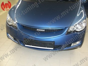 4 599 р. Решетка радиатора MUGEN Honda Civic FD седан дорестайлинг (2005-2008) (Неокрашенная)  с доставкой в г. Керчь. Увеличить фотографию 3