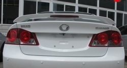 5 399 р. Спойлер M-VRS Honda Civic FD седан дорестайлинг (2005-2008) (Неокрашенный)  с доставкой в г. Керчь. Увеличить фотографию 3