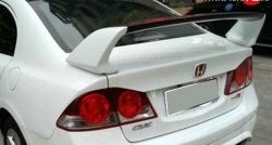 8 799 р. Спойлер M-VRS 2 Honda Civic FD седан дорестайлинг (2005-2008) (Неокрашенный)  с доставкой в г. Керчь. Увеличить фотографию 2