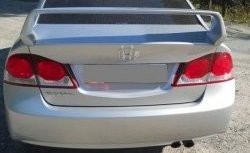 5 249 р. Спойлер Mugen-Style Honda Civic FD седан дорестайлинг (2005-2008) (Неокрашенный)  с доставкой в г. Керчь. Увеличить фотографию 2