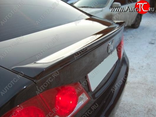 4 349 р. Лип спойлер Mugen-Style Honda Civic FD седан дорестайлинг (2005-2008) (Неокрашенный)  с доставкой в г. Керчь
