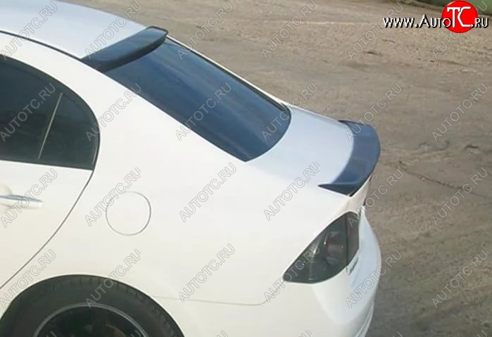 3 299 р. Лип спойлер Tuning-Sport Honda Civic FD седан дорестайлинг (2005-2008) (Неокрашенный)  с доставкой в г. Керчь