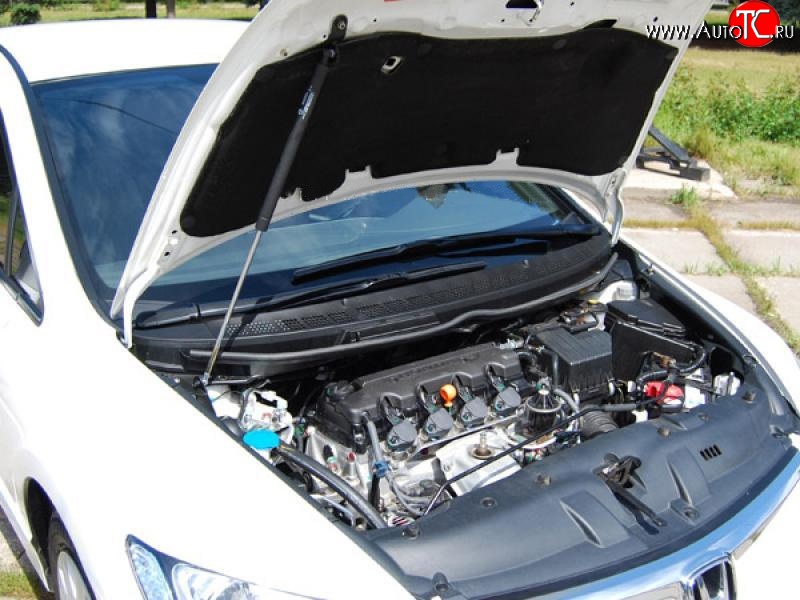 2 969 р. Упор капота Sport  Honda Civic  FD (2005-2011) седан дорестайлинг, седан рестайлинг  с доставкой в г. Керчь