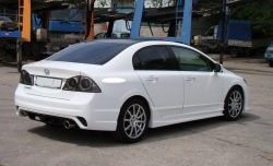 18 499 р. Задний бампер INGS Extreem  Honda Civic  FD (2005-2011) седан дорестайлинг, седан рестайлинг (Неокрашенный)  с доставкой в г. Керчь. Увеличить фотографию 2