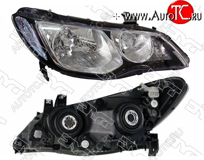 11 649 р. Правая фара TYC (Евросвет, голубой указатель поворота)  Honda Civic  FD (2005-2011) седан дорестайлинг, седан рестайлинг  с доставкой в г. Керчь