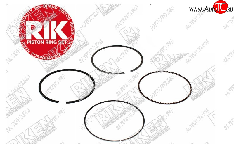2 389 р. Комплект поршневых колец на 1 поршень RIKEN STD (R18A) Honda Civic FK,FN хэтчбэк 5 дв. дорестайлинг (2005-2008)  с доставкой в г. Керчь