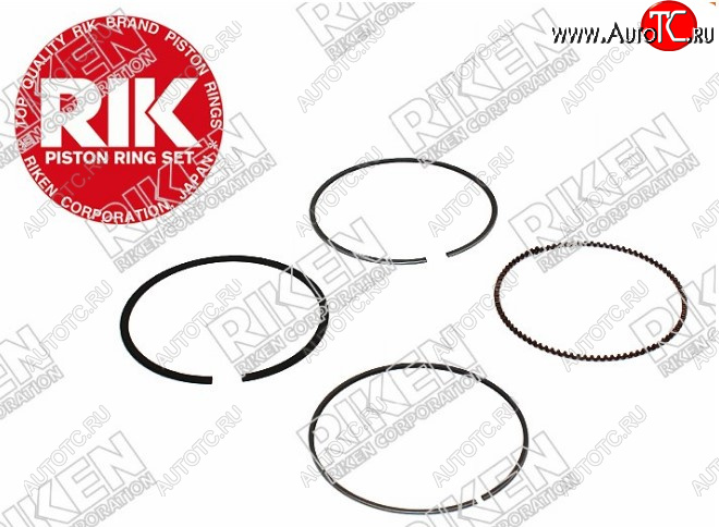 1 589 р. Комплект поршневых колец на 1 поршень RIKEN (R18A, 0,25) Honda Civic FK2 хэтчбэк 5 дв. (2011-2016)  с доставкой в г. Керчь