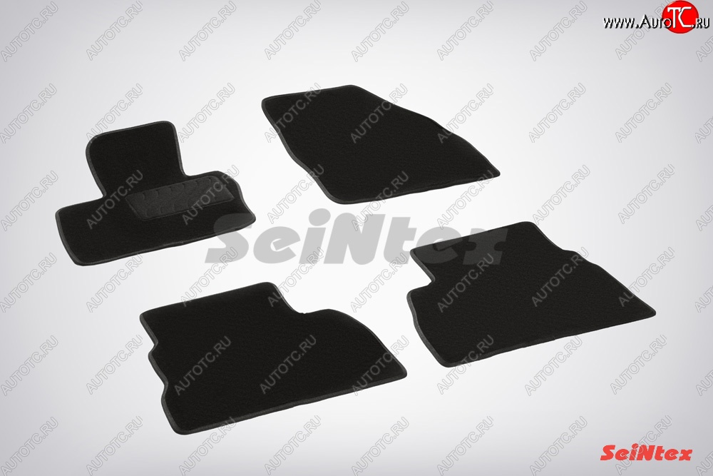 3 189 р. Износостойкие коврики в салон SeiNtex Premium LUX 4 шт. (ворсовые) Honda Civic FD седан дорестайлинг (2005-2008)  с доставкой в г. Керчь