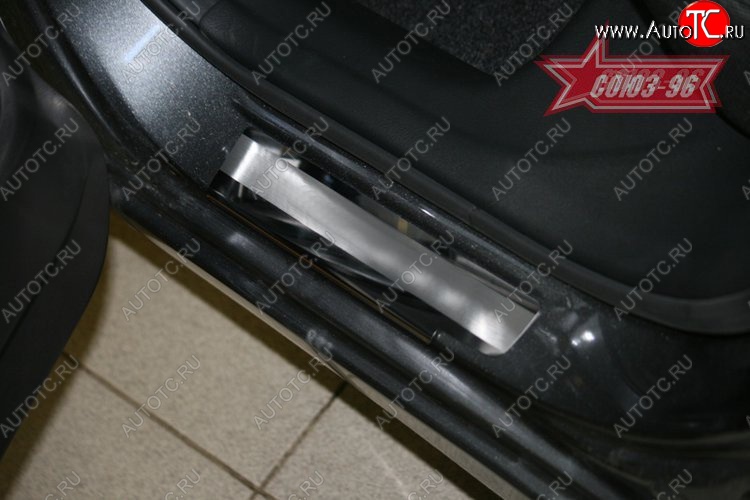 2 249 р. Накладки на внутренние пороги Souz-96  Honda Civic  FD (2005-2011) седан дорестайлинг, седан рестайлинг  с доставкой в г. Керчь