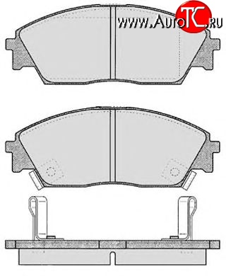 2 899 р. Передние тормозные колодки Tokico RN266M Honda Civic FD седан дорестайлинг (2005-2008)  с доставкой в г. Керчь