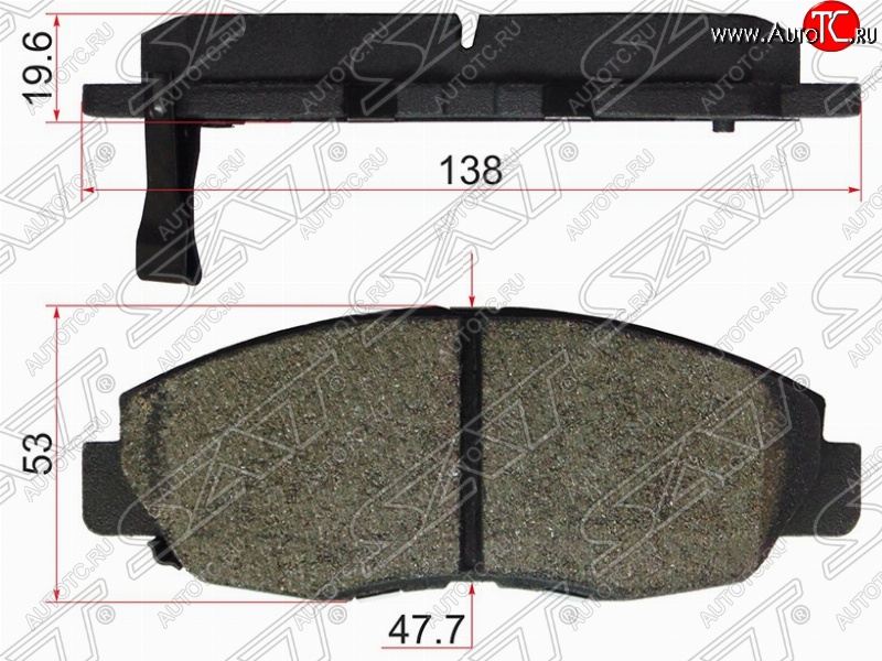839 р. Колодки тормозные передние SAT  Honda Accord ( 5 CD,  5 CE) - Prelude  4  с доставкой в г. Керчь