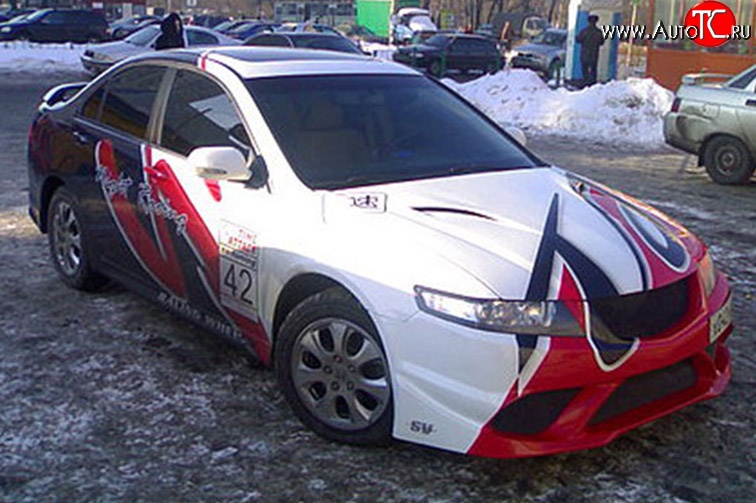 15 949 р. Пластиковый капот Night-Racing Honda Accord 7 CL седан дорестайлинг (2002-2005) (Неокрашенный)  с доставкой в г. Керчь