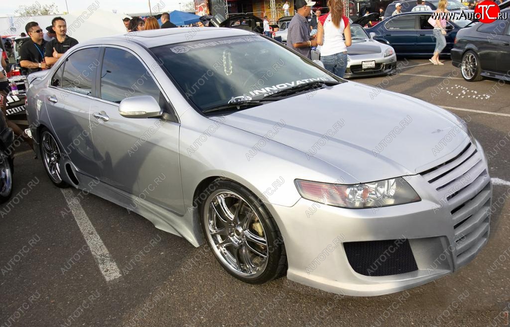 25 899 р. Передний бампер EVO Honda Accord 7 CL седан дорестайлинг (2002-2005)  с доставкой в г. Керчь