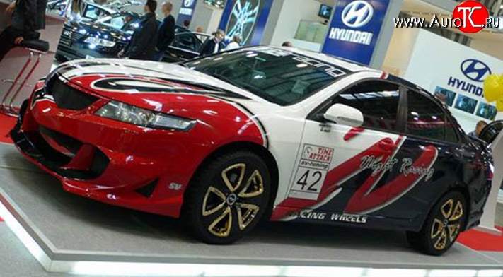 14 999 р. Передний бампер Night-Racing Honda Accord 7 CL седан дорестайлинг (2002-2005) (Неокрашенный)  с доставкой в г. Керчь