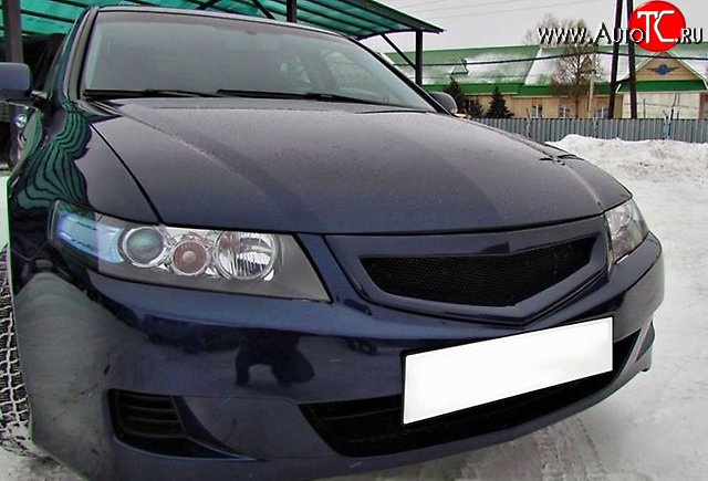 2 069 р. Решётка радиатора K-1  Honda Accord ( 7 CL,  7 CM) (2005-2008) седан рестайлинг, универсал рестайлинг (Неокрашенная, Без сетки)  с доставкой в г. Керчь