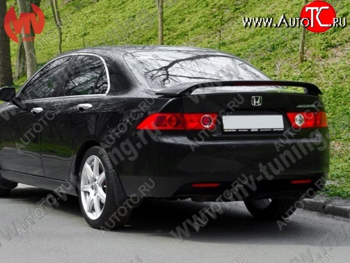 6 499 р. Спойлер на крышку багажника Modulo (без стоп-сигнала)  Honda Accord  7 CL (2002-2008) седан дорестайлинг, седан рестайлинг (Неокрашенный)  с доставкой в г. Керчь