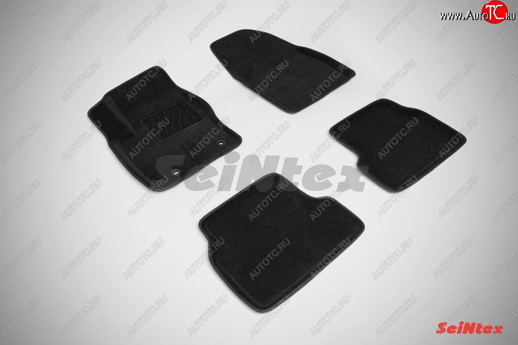 5 249 р. Комплект 3D ковриков в салон Seintex  Honda Accord ( 7 CL,  7 CM) (2002-2008) седан дорестайлинг, универсал дорестайлинг, седан рестайлинг, универсал рестайлинг (Чёрный)  с доставкой в г. Керчь