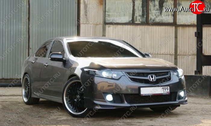 4 049 р. Накладка на передний бампер Jaguar Honda Accord 8 CU седан дорестайлинг (2008-2011)  с доставкой в г. Керчь