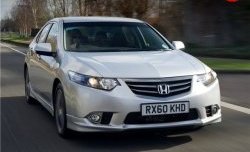 4 649 р. Клыки Type-S Mini на передний бампер автомобиля  Honda Accord ( 8 CU,  8 CW) (2011-2013) седан рестайлинг, универсал рестайлинг (Неокрашенная)  с доставкой в г. Керчь. Увеличить фотографию 7