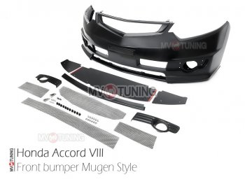 27 799 р. Передний бампер MUGEN Honda Accord 8 CU седан дорестайлинг (2008-2011) (Неокрашенный)  с доставкой в г. Керчь. Увеличить фотографию 12