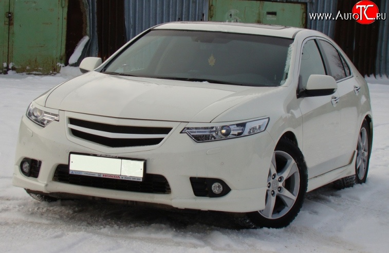 5 349 р. Решётка радиатора Sport 3  Honda Accord ( 8 CU,  8 CW) (2011-2013) седан рестайлинг, универсал рестайлинг (Неокрашенная)  с доставкой в г. Керчь