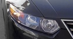 619 р. Реснички на фары RA Honda Accord 8 CU седан дорестайлинг (2008-2011) (Неокрашенные)  с доставкой в г. Керчь. Увеличить фотографию 3