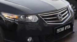 319 р. Реснички на фары RA  Honda Accord  8 CU (2008-2011) седан дорестайлинг (Неокрашенные)  с доставкой в г. Керчь. Увеличить фотографию 2