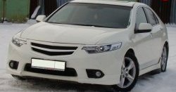1 299 р. Реснички Sport на фары рестайлинг Honda Accord 8 CU седан дорестайлинг (2008-2011) (Неокрашенные)  с доставкой в г. Керчь. Увеличить фотографию 2